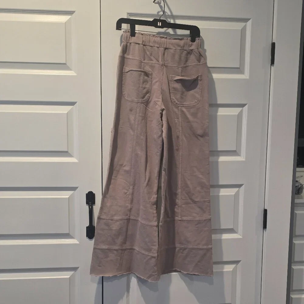 NWT: Easel Mineral Wash Wide Leg Pants - Picture 7 of 7